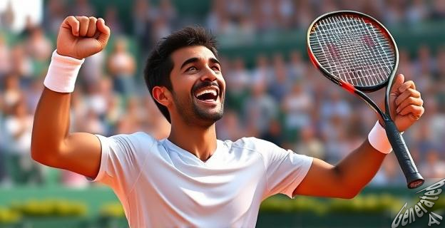 Carlos Alcaraz ganó en cinco sets (4-6/6-7/6-4/7-6/7-6)
