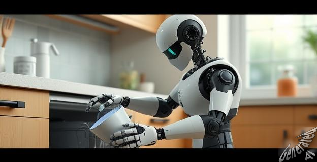 El robot F.02 puede cargar un lavavajillas de manera autónoma