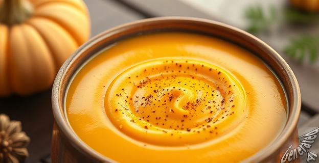 Añadir cúrcuma y pimienta negra a la crema de calabaza