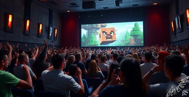 La Block Party Edition de Una película de Minecraft es un formato especial que permite a la audiencia cantar y hablar durante la visualización