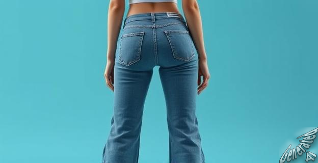 Utiliza dos gomas de pelo para transformar pantalones vaqueros anchos en bombachos