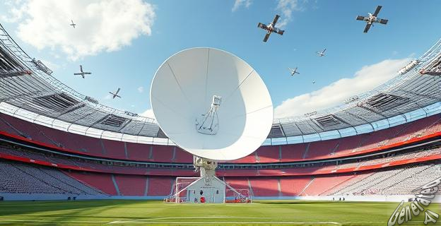 La antena de vigilancia y seguimiento de satélites utiliza un sistema llamado Focusear para determinar la posición y órbita de los satélites