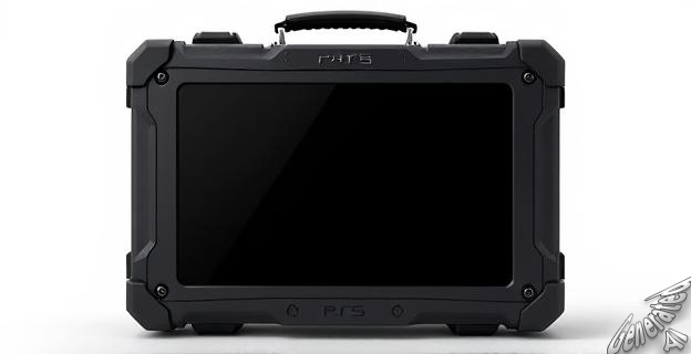 La PS5 portátil tiene un tamaño de 357 mm x 224 mm x 53 mm y pesa 2,8 kg