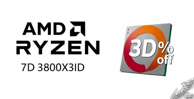 El AMD Ryzen 7 7800X3D está disponible por 302 € con una rebaja del 30%