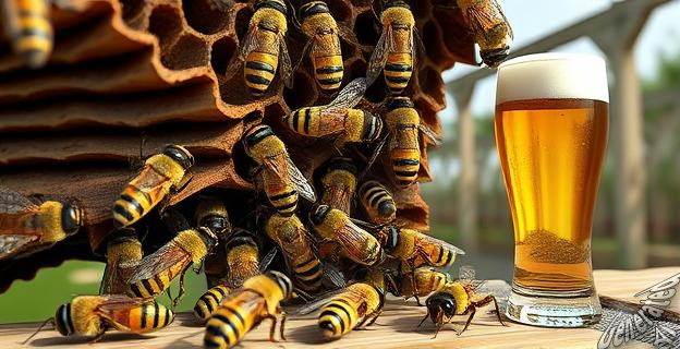 La cerveza se ha creado utilizando una levadura extraída de abejas asesinas de Namibia