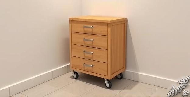 carrito con tres cajones por 13,79 euros