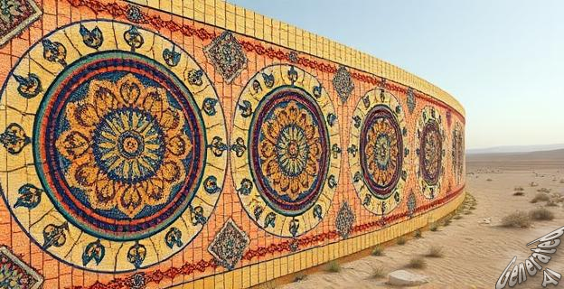 Un mosaico bizantino de 1.600 años con 55 medallones