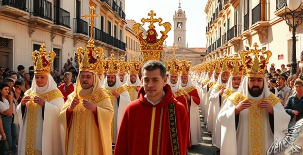 7 procesiones con horarios de salida entre las 16:05 y las 20:50 horas
