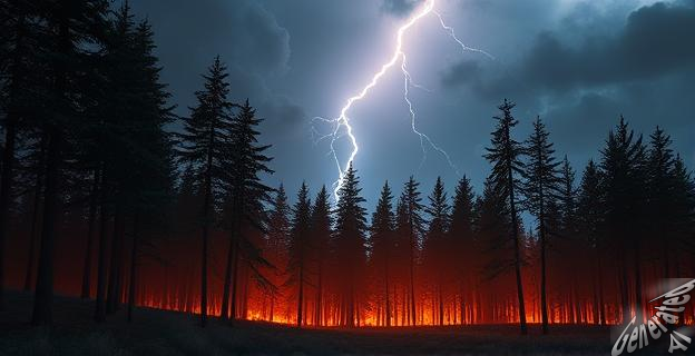 El cambio climático aumenta la frecuencia de incendios forestales iniciados por rayos en un 41% hacia finales de siglo