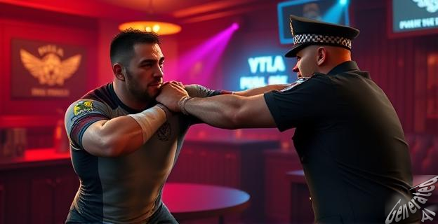 El policía sufrió una hemorragia cerebral