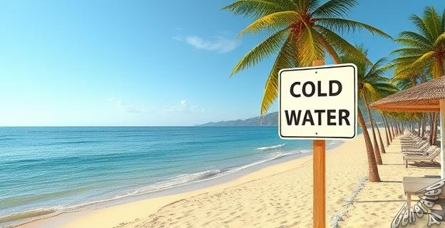 Ir a playas con aguas muy frías