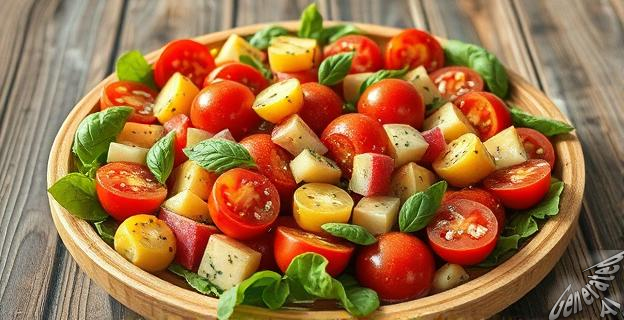 La panzanella se elabora con pan duro y verduras frescas sin triturar