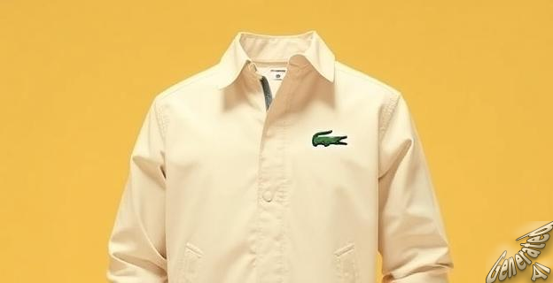 La chaqueta Lacoste fina de crema cuesta 76,99 euros con un descuento de casi 200 euros