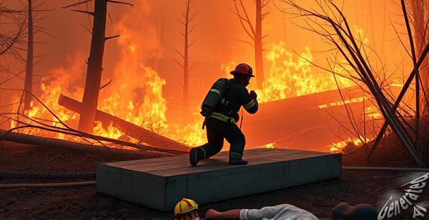 Uno de los bomberos heridos tiene un pronóstico grave con quemaduras de primer y segundo grado