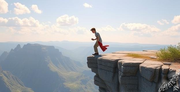 Para enseñarle a ser valiente y a aprender a saltar