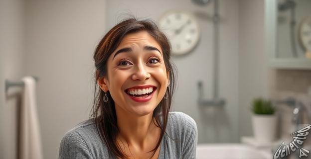Marta Riesco llegó al directo después de romper el pomo de su baño