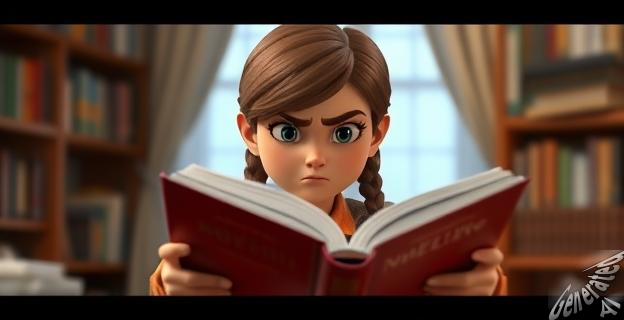 Corinna está leyendo el libro para evaluar posibles acciones legales