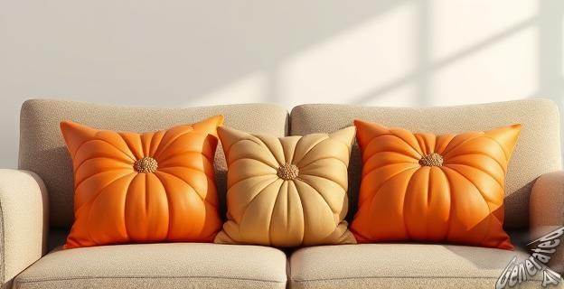 Un set de cojines decorativos de calabaza por 9,99 euros