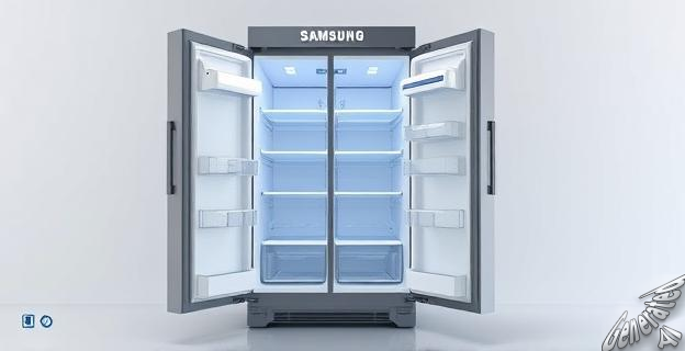 Samsung Frigorífico Americano 178cm 583L Clase E Plata RS57DG400EM9EF