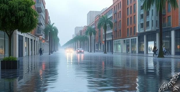 250 milímetros de lluvia en dos días