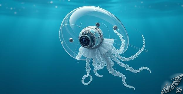 medusa robótica de 12 centímetros de diámetro