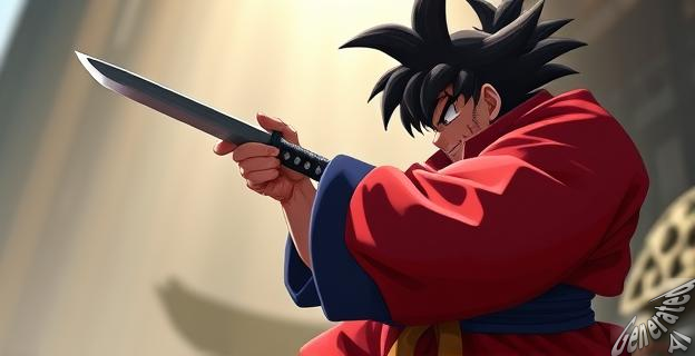 Yajirobe cortó la cola de Goku