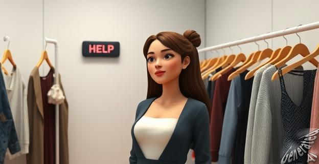 Un botón de ayuda en el probador