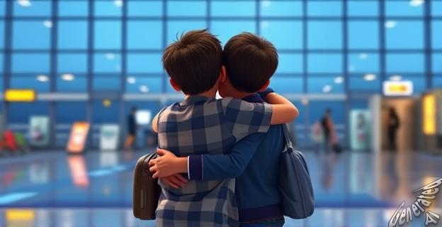 El reencuentro fue cordial y se produjo en un aeropuerto de Galicia