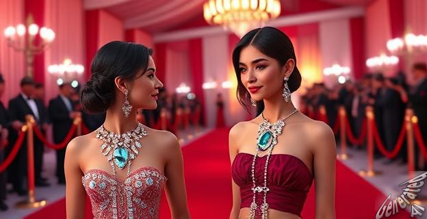 Rosalía lució joyas de Rabat Diamonds en oro blanco