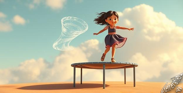 Una ráfaga de viento hizo que la cama elástica saliera volando