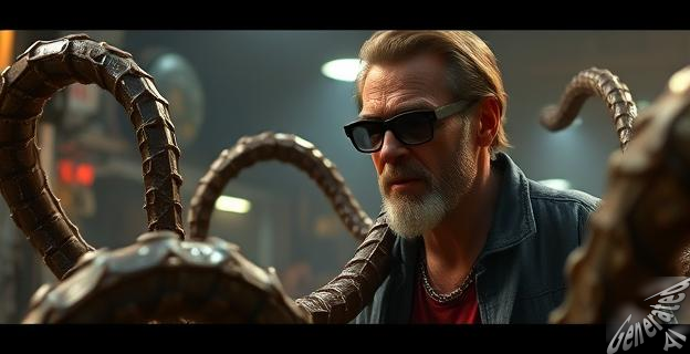 Willem Dafoe interpretó al Doctor Octopus en una escena detrás de las cámaras