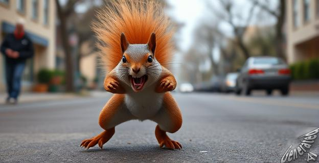 La ardilla atacó a más de cinco personas porque fue alimentada por humanos cuando era pequeña