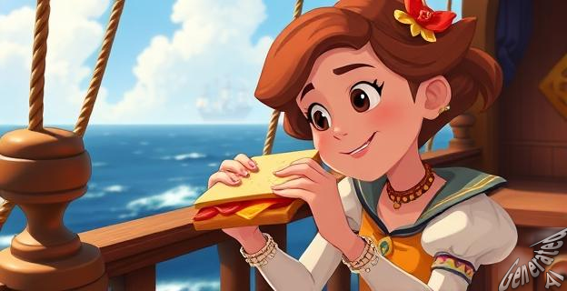 Un bocadillo de bacon y queso es el alimento favorito de Leonor y sus compañeros