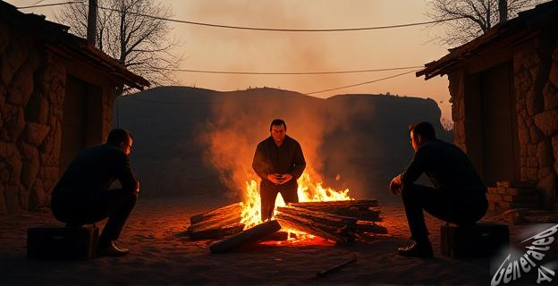 Diego Matamoros ha compartido una imagen de las llamas cerca de su casa en Soto de Viñuelas