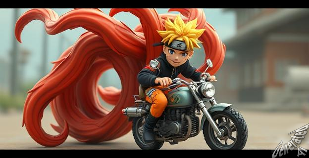 Naruto se transforma en el Zorro de Nueve Colas