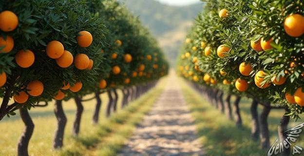 La ruta del azahar tiene una longitud de 5-6 kilómetros y puede recorrerse en 2 horas