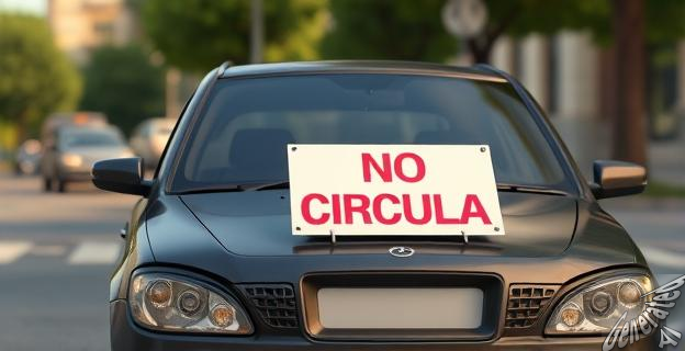 Vehículos con placas que terminan en dígito impar no pueden circular el 25 de octubre