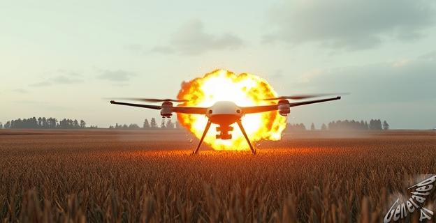 Un dron ucraniano explotó en Estonia