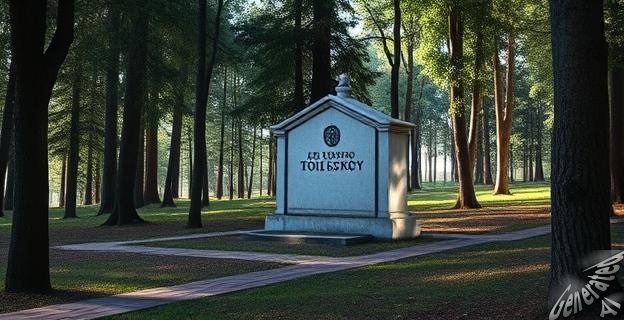 La tumba de Tolstoi es un pequeño túmulo rectangular sin lápida ni inscripción