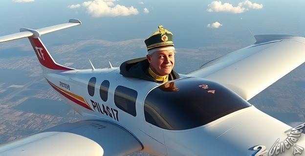 Realizó un vuelo en una Pilatus PC-21