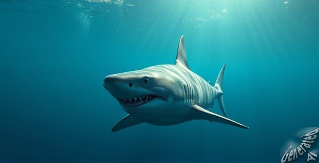Un tiburón nodriza de 2 metros con xantismo