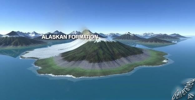 La formación de una nueva isla en Alaska se debe al retroceso del glaciar Alsek, que ha perdido contacto con la formación rocosa Prow Knob