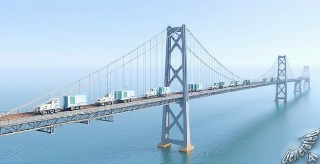 El puente aguantó 3.000 toneladas de carga