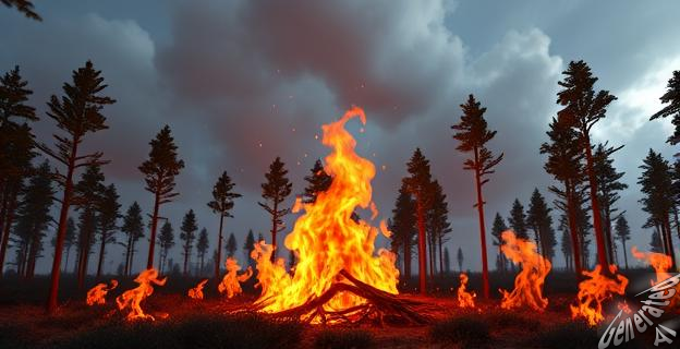 No encender fuego en el monte