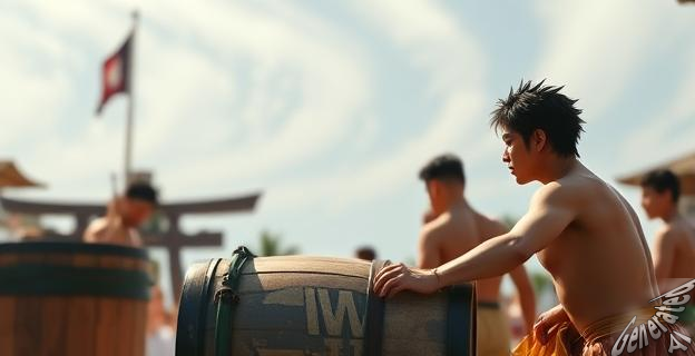 Los actores de 'One Piece' crearon un homenaje al anime con el 'momento del barril'