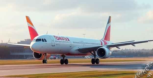 El avión aterrizó de forma segura después de sufrir daños en el cono frontal