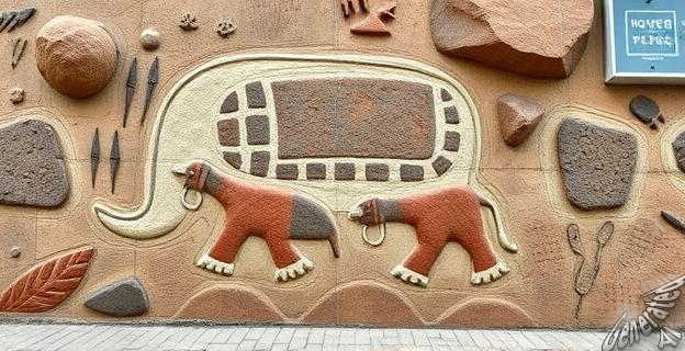 Diez murales urbanos con relieves táctiles, braille y audio