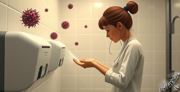 Los secadores de aire caliente pueden depositar hasta 254 colonias bacterianas en solo 30 segundos de uso