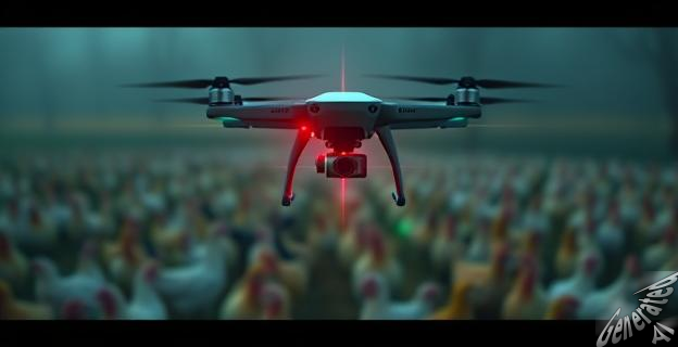 Drones equipados con haces de luz para ahuyentar aves silvestres