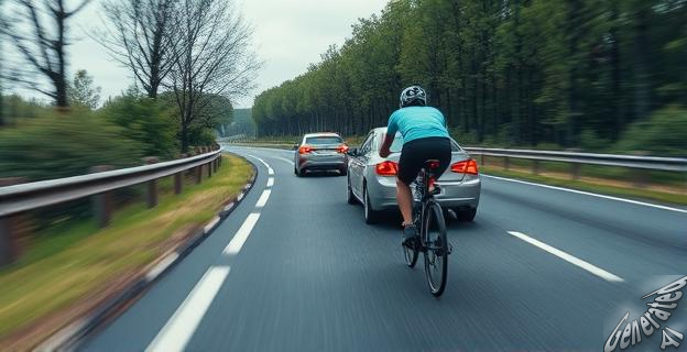 La señal S-891 indica una distancia lateral mínima de 1,5 metros al adelantar a un ciclista